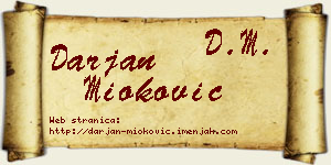 Darjan Mioković vizit kartica
